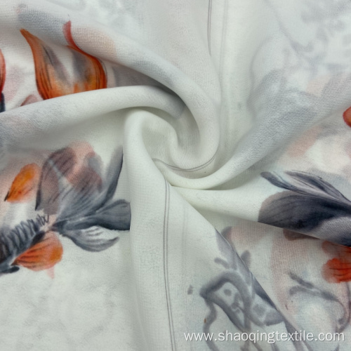Simple Animal Printed Chiffon Polyester Fabric